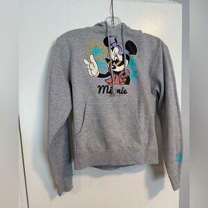 Gray Minnie Mouse Hoodie